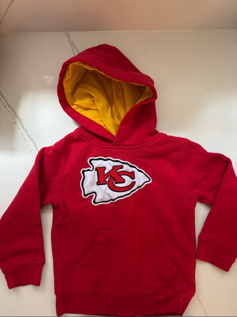 NFL Red & Gold Kansas City Chiefs Kids Hoodie
